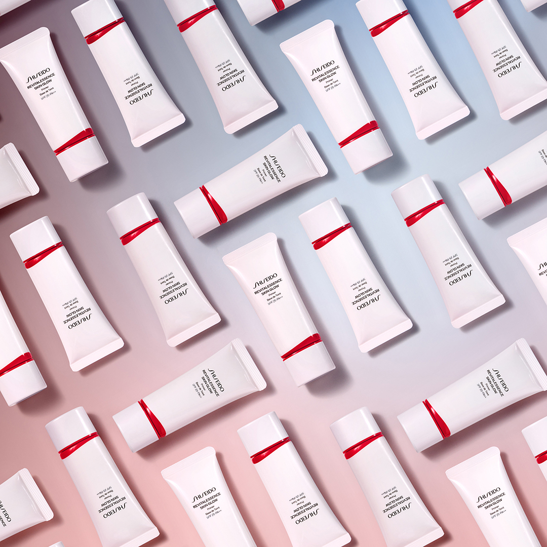 SHISEIDO SKIN GLOW プライマー他４点セット 数量限定】SHISEIDO ベースメイクキット(エッセンス スキン